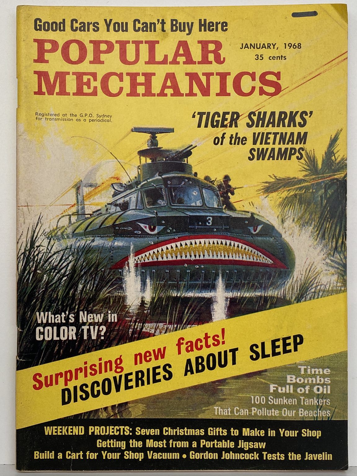 VINTAGE MAGAZINE: Popular Mechanics - Vol. 128, No. 5 - January 1968