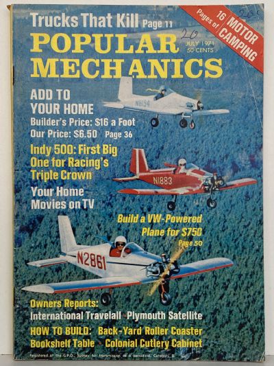 VINTAGE MAGAZINE: Popular Mechanics - Vol. 135, No. 5 - July 1971 