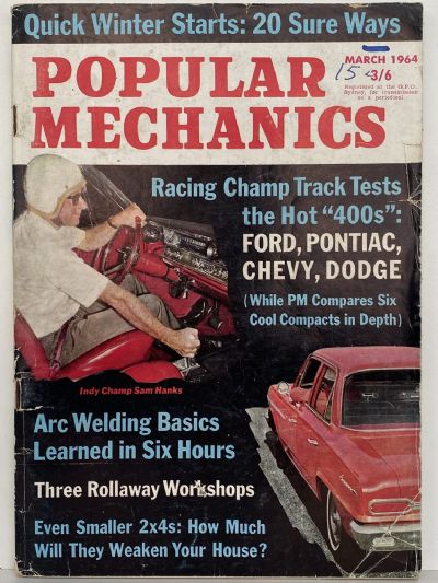 VINTAGE MAGAZINE: Popular Mechanics - Vol. 121, No. 1 - March 1964 