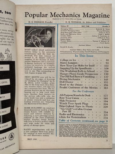 VINTAGE MAGAZINE: Popular Mechanics - Vol. 89, No. 5 - May 1948