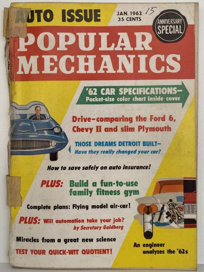 VINTAGE MAGAZINE: Popular Mechanics - Vol. 117, No. 1 - January 1962 