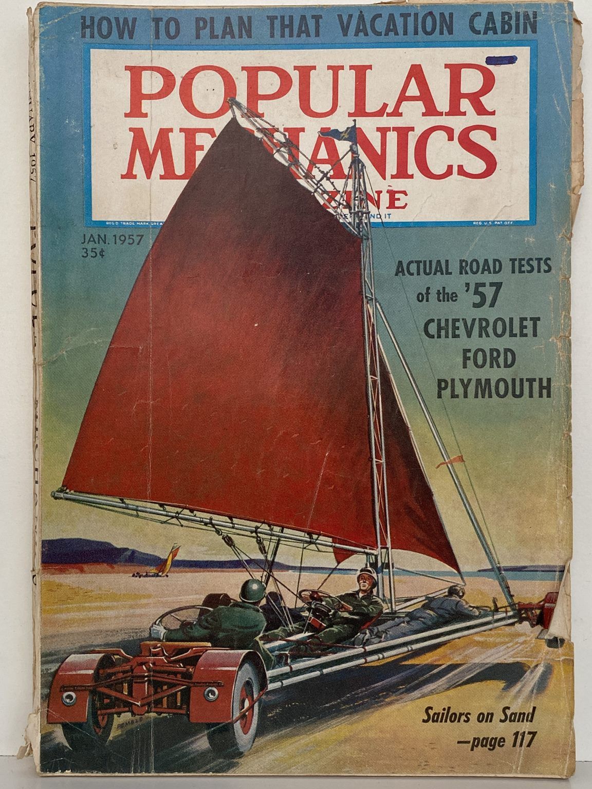 VINTAGE MAGAZINE: Popular Mechanics - Vol. 107, No. 1 - January 1957
