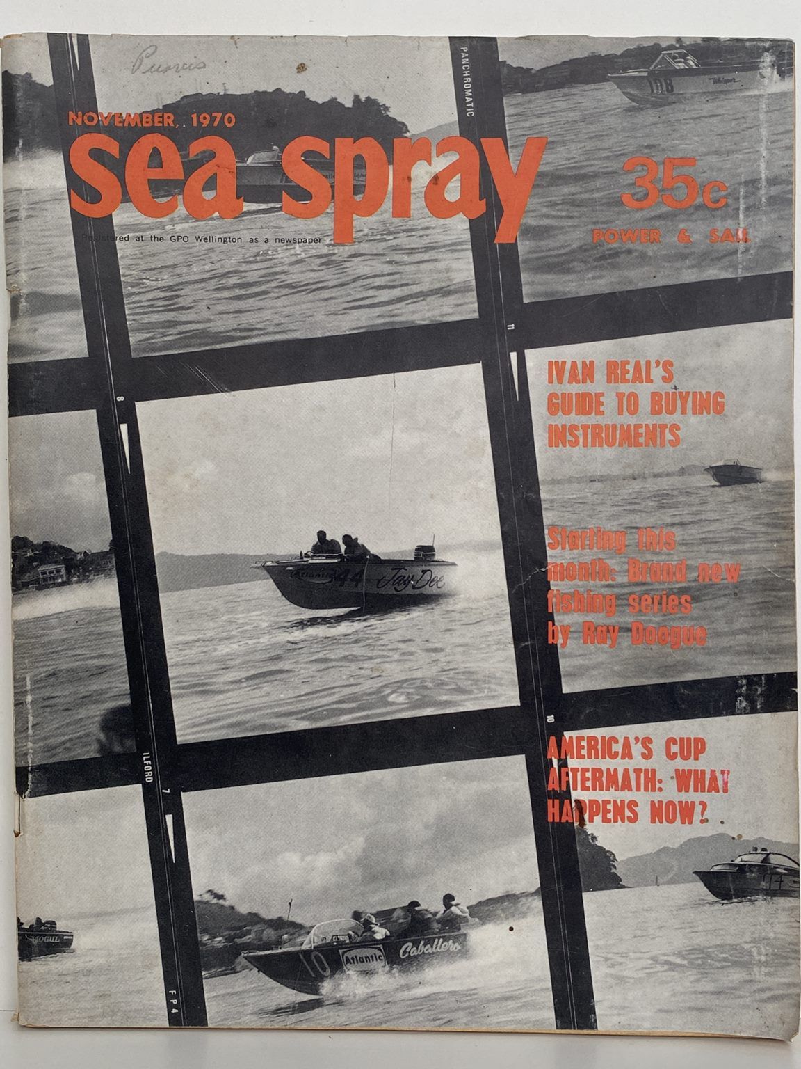 VINTAGE MAGAZINE: Sea Spray Power & Sail - Vol. 25, No. 10 - November 1970