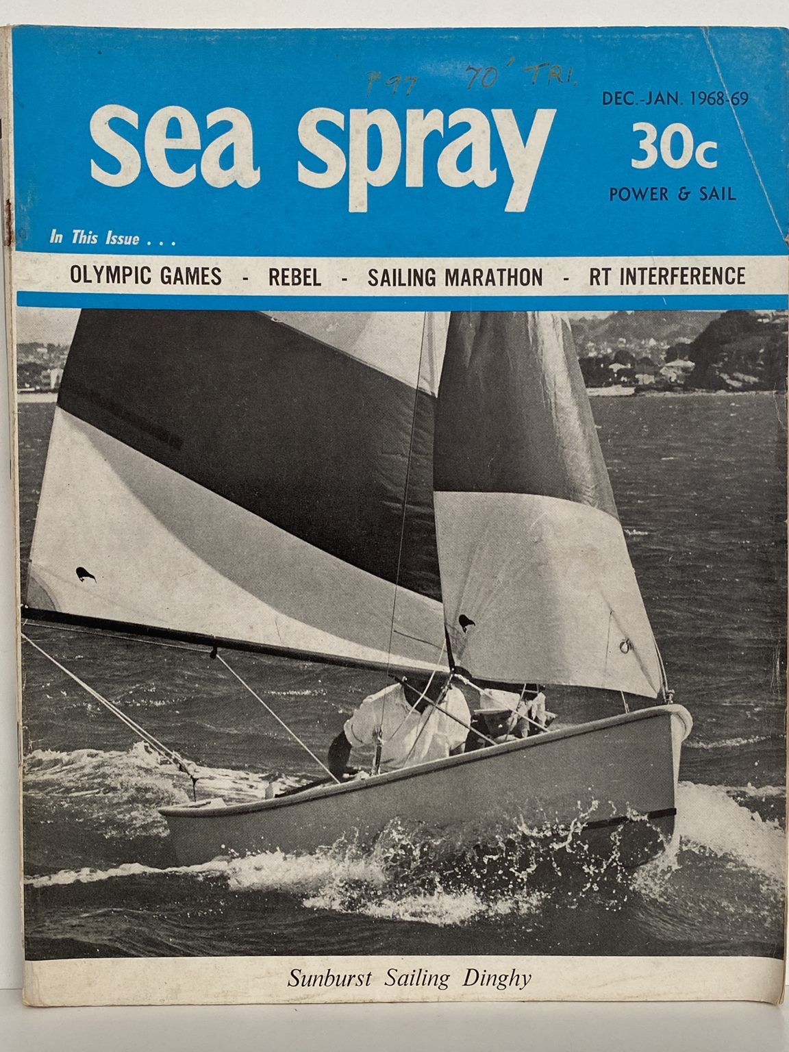 VINTAGE MAGAZINE: Sea Spray / Power & Sail Vol. 23, No. 11 - Dec 1968 / Jan 1969