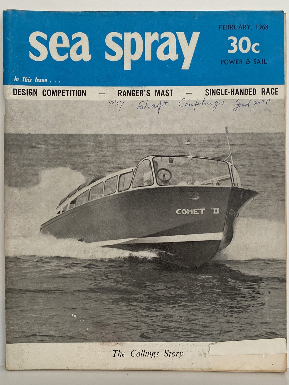 VINTAGE MAGAZINE: Sea Spray / Power & Sail - Vol. 23, No. 1 - February 1968