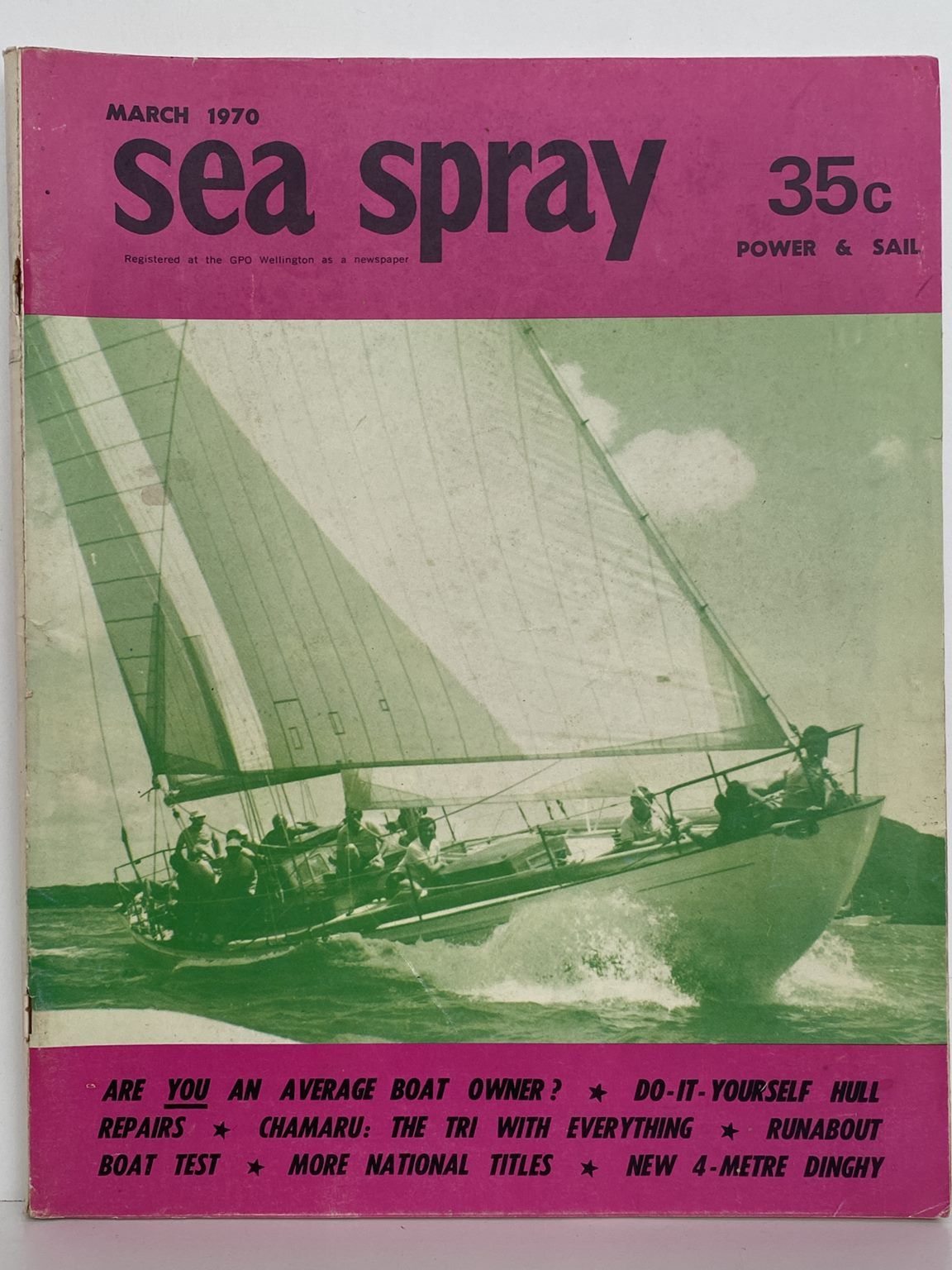VINTAGE MAGAZINE: Sea Spray / Power & Sail - Vol 25, No. 2 - March 1970