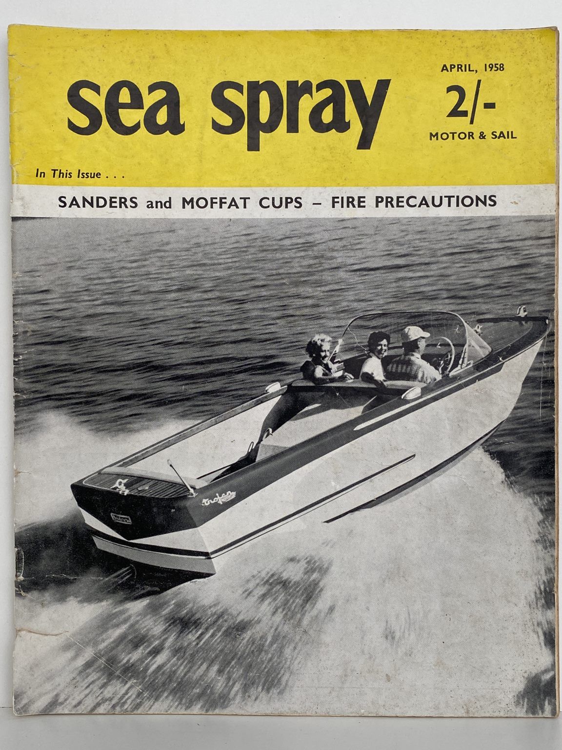 VINTAGE MAGAZINE: Sea Spray / Motor & Sail - Vol.13, No. 3 - April 1958
