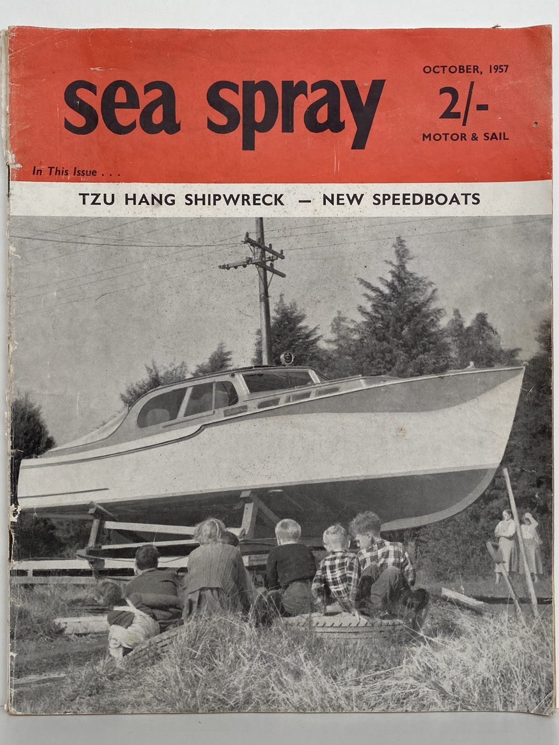 VINTAGE MAGAZINE: Sea Spray / Motor & Sail - Vol. 12, No. 9 - October 1957