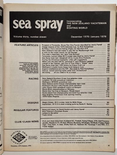VINTAGE MAGAZINE: Sea Spray - Dec 1975 / Jan 1976
