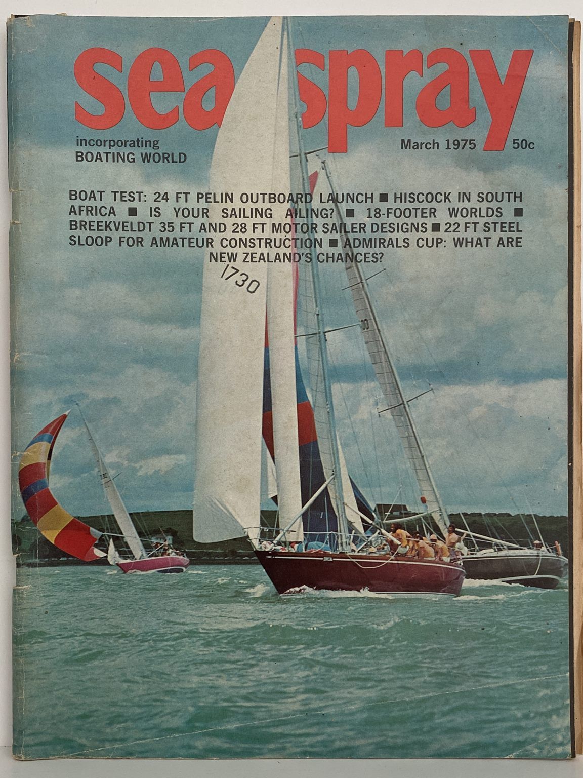 VINTAGE MAGAZINE: Sea Spray - Vol. 30, No. 2 - March 1975
