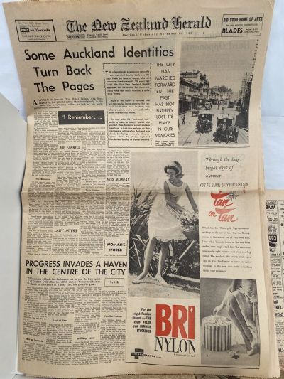 OLD NEWSPAPER: The New Zealand Herald - Centennial Issue, 13 November 1963