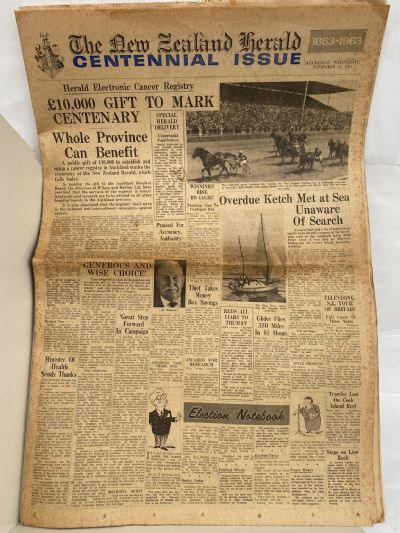 OLD NEWSPAPER: The New Zealand Herald - Centennial Issue, 13 November 1963