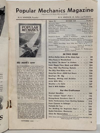 VINTAGE MAGAZINE: Popular Mechanics - Vol. 92, No. 4 - October 1949