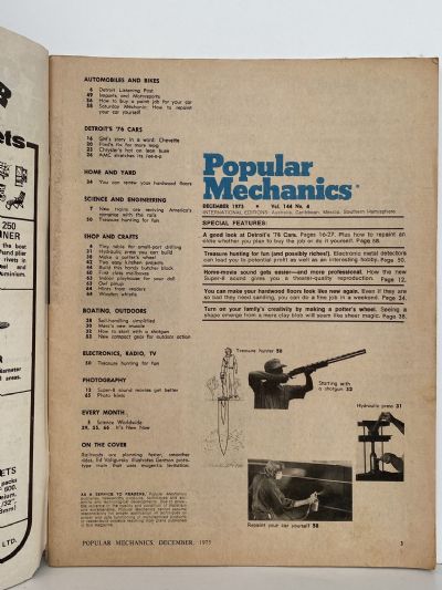 VINTAGE MAGAZINE: Popular Mechanics - Vol. 144, No. 4 - December 1975