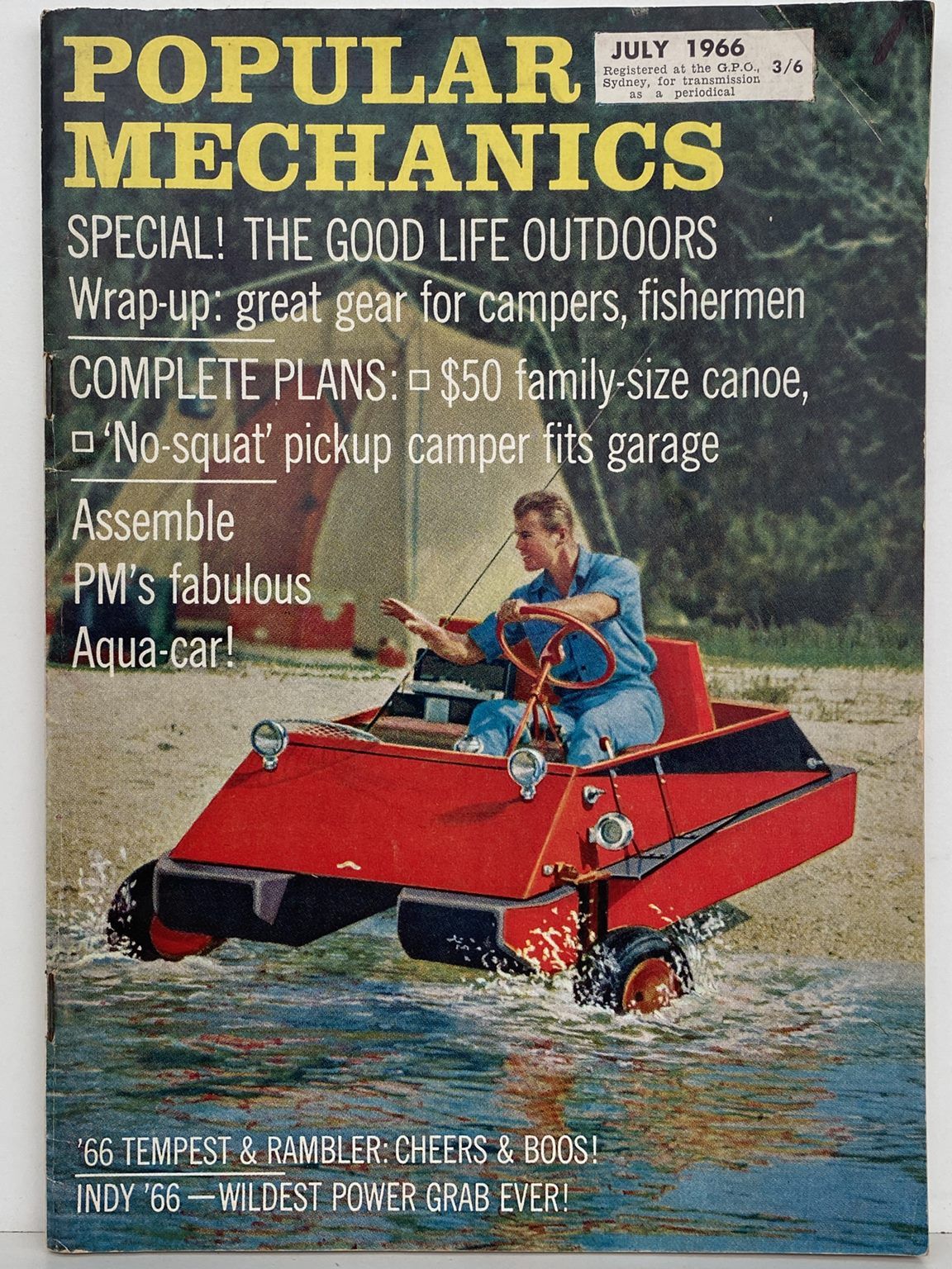 VINTAGE MAGAZINE: Popular Mechanics - Vol. 125, No. 5 - July 1966