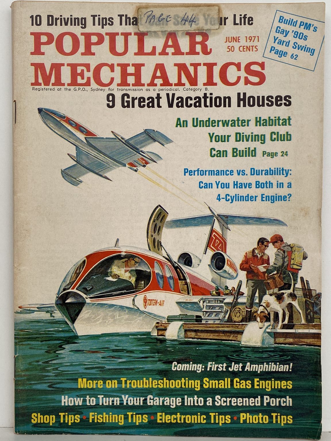 VINTAGE MAGAZINE: Popular Mechanics - Vol. 135, No. 2 - June 1971