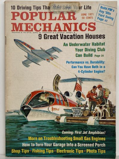 VINTAGE MAGAZINE: Popular Mechanics - Vol. 135, No. 2 - June 1971 