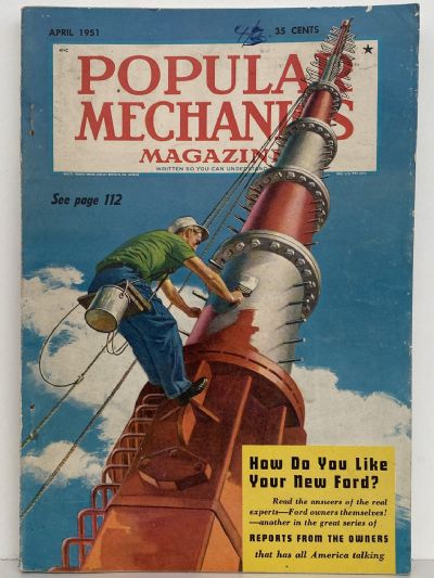 VINTAGE MAGAZINE: Popular Mechanics - Vol. 95, No. 4 - April 1951 