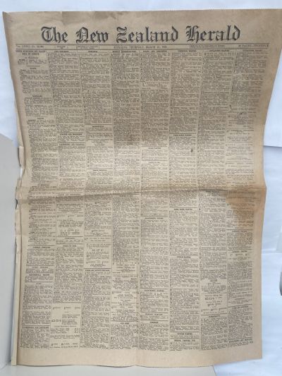 OLD NEWSPAPER: The New Zealand Herald, 21 March 1935