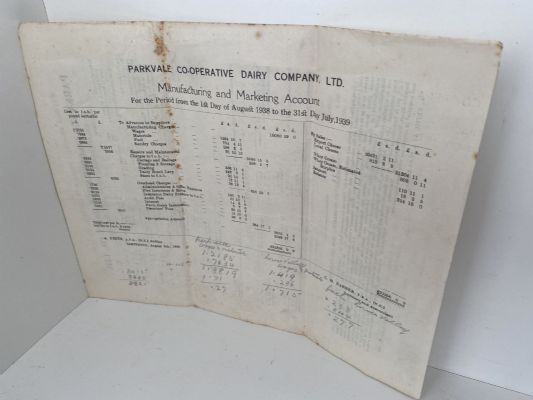 PARKVALE CO-OPERATIVE DAIRY CO. Ltd, Carterton - Annual Report 1939
