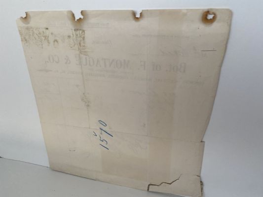 ANTIQUE INVOICE / RECEIPT: F. Montague & Co, Dunedin - Importers 1899