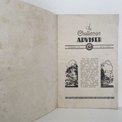FARMING BULLETIN: The Challenge Advisor - Manures for Greater returns, May 1946