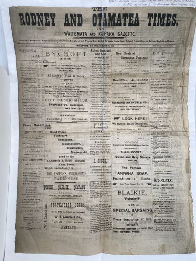 OLD NEWSPAPER: The Rodney and Otamatea Times - 29 March 1901