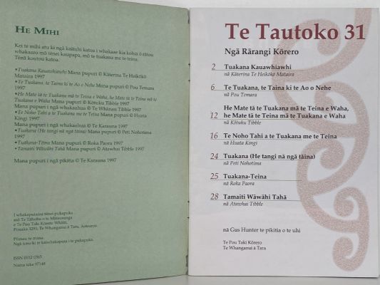 TE TAUTOKO 31