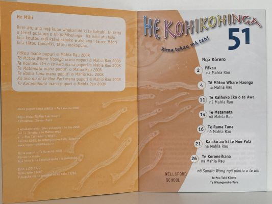 HE KOHIKOHINGA 51 Rima Tekau ma tahi