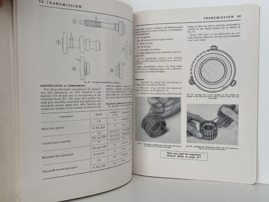 VAUXHALL F - Series 1 Service Training Manual - Transmission / Prop Shaft