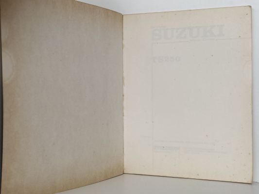 SUZUKI TS250 Motorcycle Owners Workshop Manual