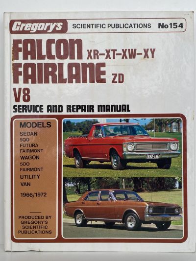 FORD FALCON XR - XT - XW - XY and Fairlane ZD Repair Manual