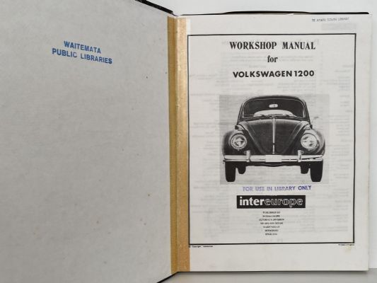 VOLKSWAGON 1200 and 1200A from 1954 Workshop Manual