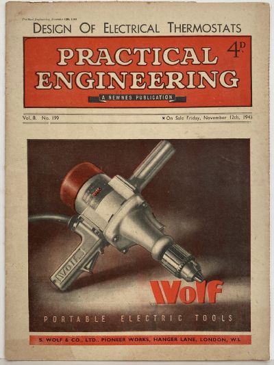 VINTAGE MAGAZINE: Practical Engineering - Vol. 8, No. 199 - 12 November 1943 