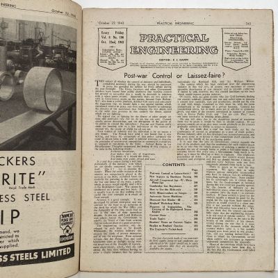 VINTAGE MAGAZINE: Practical Engineering - Vol. 8, No. 196 - 22 October 1943