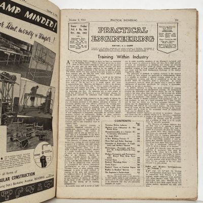 VINTAGE MAGAZINE: Practical Engineering - Vol. 8, No. 194 - 8 October 1943