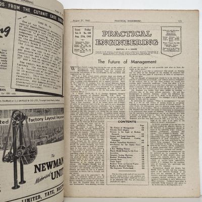 VINTAGE MAGAZINE: Practical Engineering - Vol. 8, No. 188 - 27 August 1943