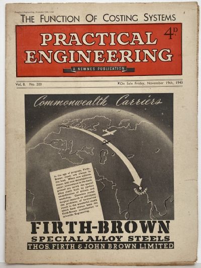 VINTAGE MAGAZINE: Practical Engineering - Vol. 8, No. 200 - 19 November 1943 