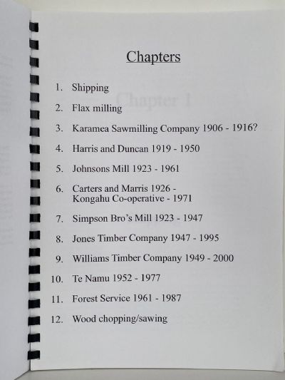 KARAMEAS FORGOTTEN FOOTPRINTS: A History of Saw and Flax Milling in Karamea