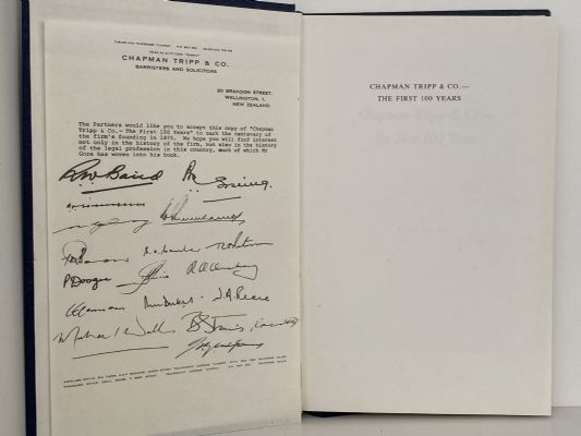CHAPMAN TRIPP & Co. - The First 100 Years