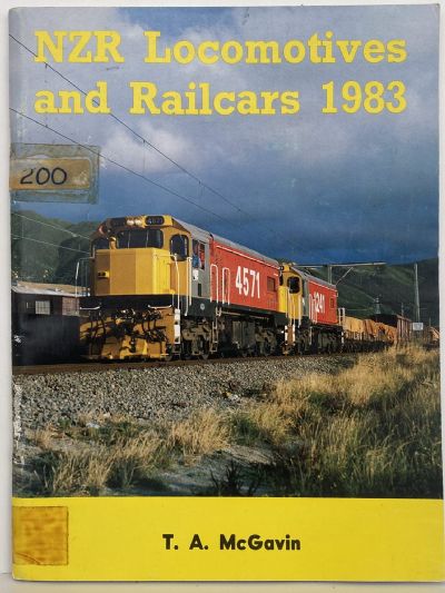 NEW ZEALAND RAIL: Locomotives and Railcars 1983