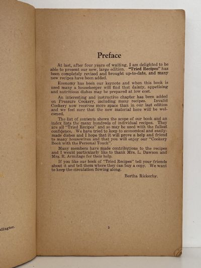 TRIED RECIPIES by Victoria League of Auckland
