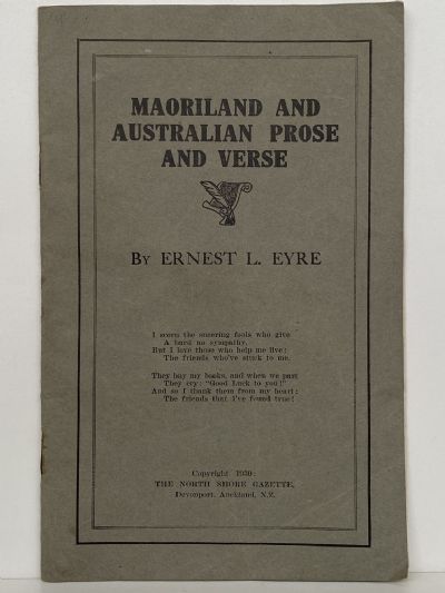 MAORILAND and AUSTRALIA PROSE and VERSE