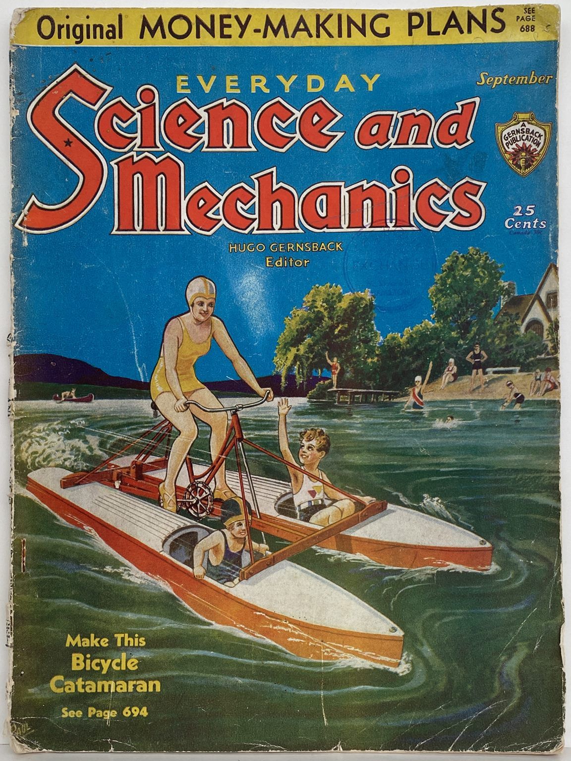 VINTAGE MAGAZINE: Science and Mechanics - Vol. 4, No. 9 - September 1933