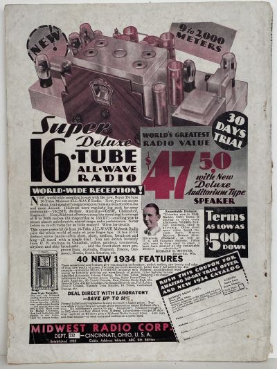 VINTAGE MAGAZINE: Science and Mechanics - Vol. 4, No. 9 - September 1933