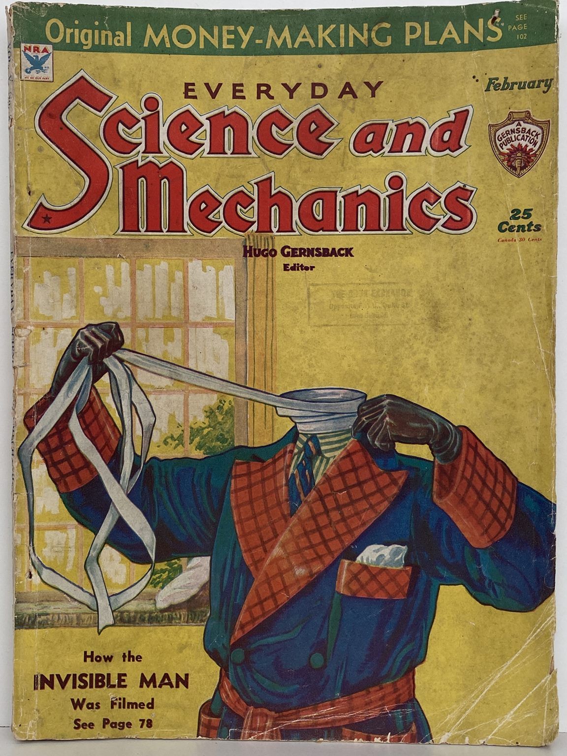 VINTAGE MAGAZINE: Science and Mechanics - February 1934