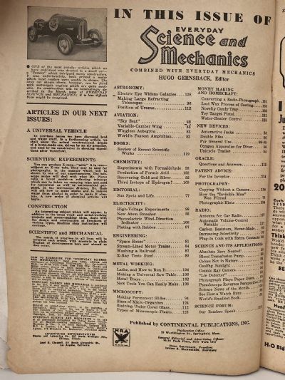 VINTAGE MAGAZINE: Science and Mechanics - February 1934
