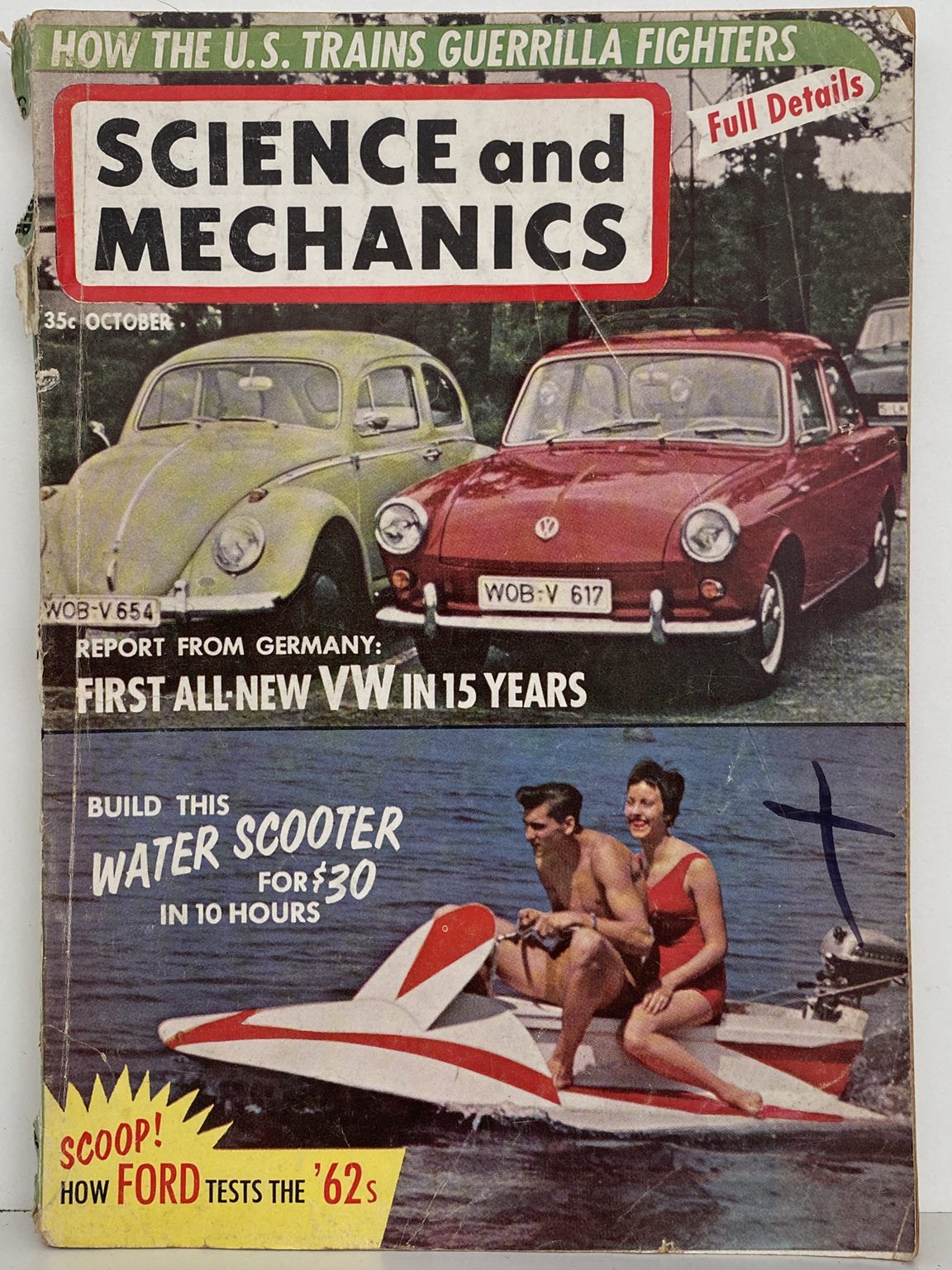 VINTAGE MAGAZINE: Science and Mechanics - Vol. 32, No. 10 - October 1961