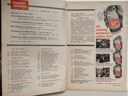 VINTAGE MAGAZINE: Popular Science - Vol. 188, No. 1 - January 1966