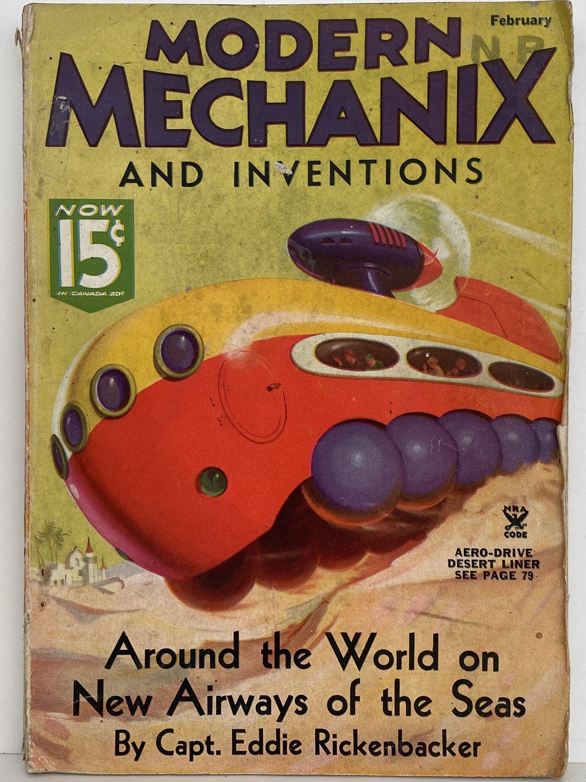 VINTAGE MAGAZINE: Modern Mechanix and Inventions - Vol 13, No. 4 - February 1935